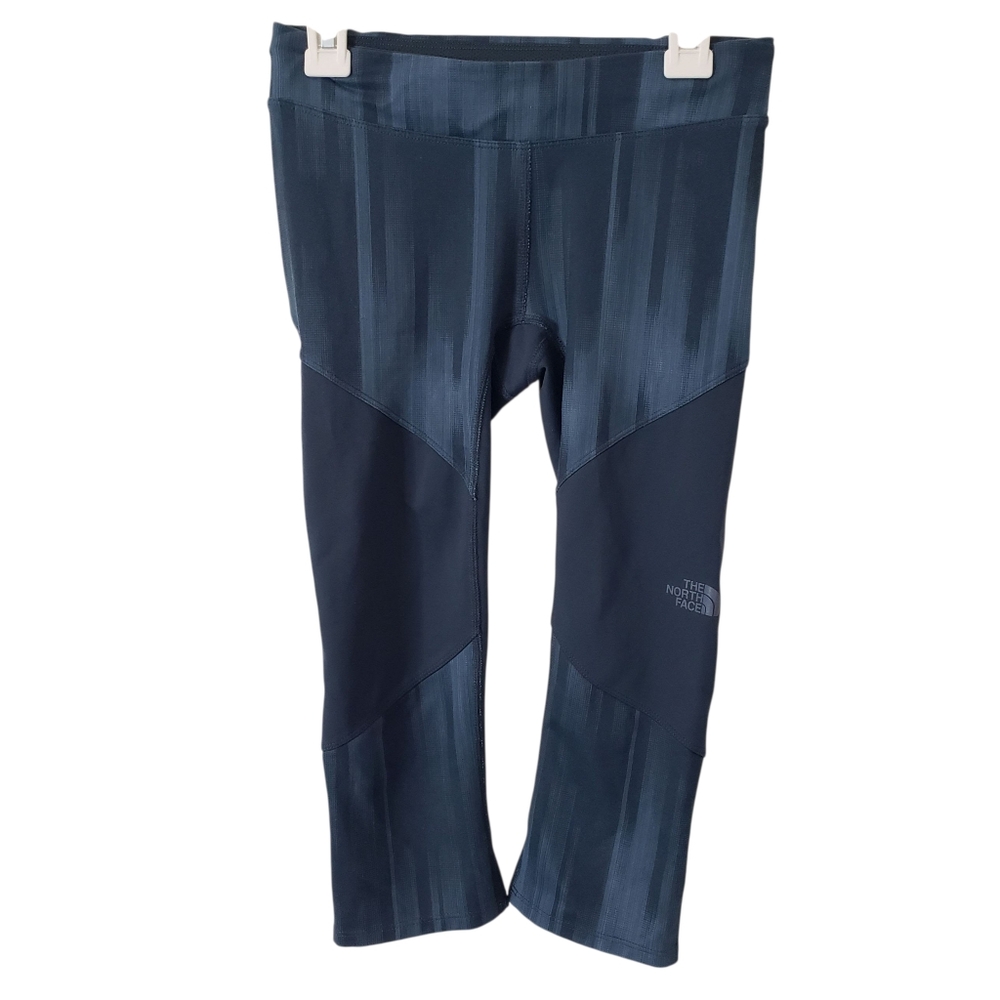 The North‎ Face Womens Flash Dry  Cari Cropped Yoga Leggings Size XS Blue